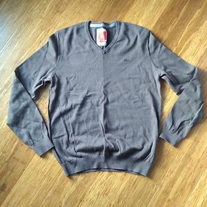 Mens V Neck pullover cotton sweater size M